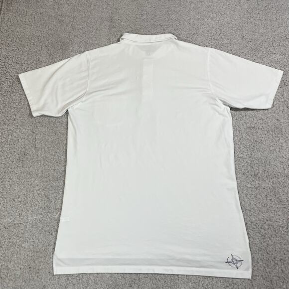 B Draddy Polo Shirt Mens Medium Azalea Pima Cotton Blend Performance Augusta - Picture 6 of 9